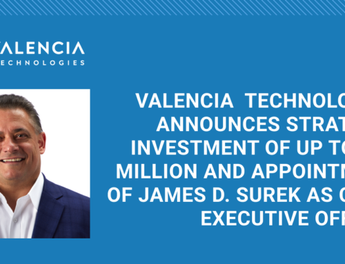 Valencia Technologies Announces Strategic Investment and Appoints Jim Surek as Chief Executive Officer